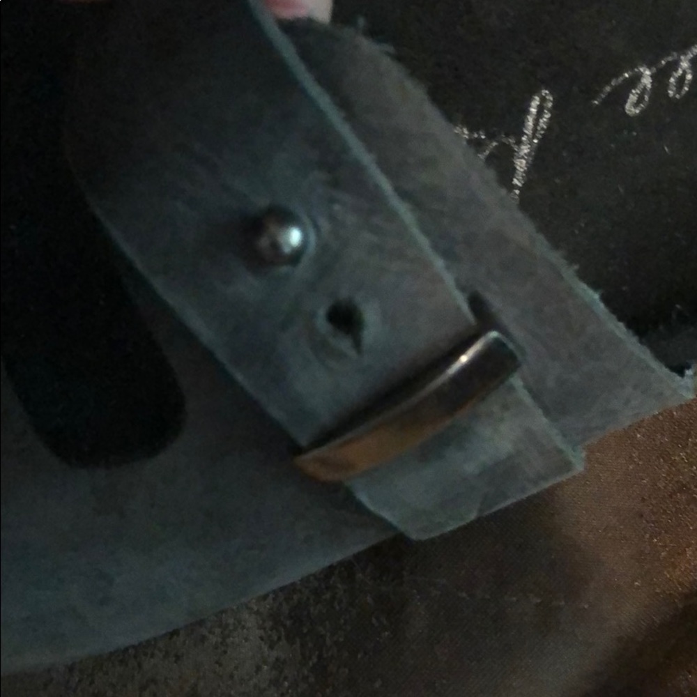 Free People leather flat slide sandals - Picture 9 of 9